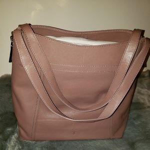 Pink frye Lena Zip Shoulder